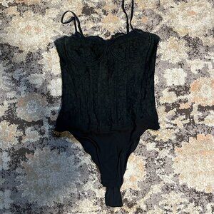Black Lace Bustier